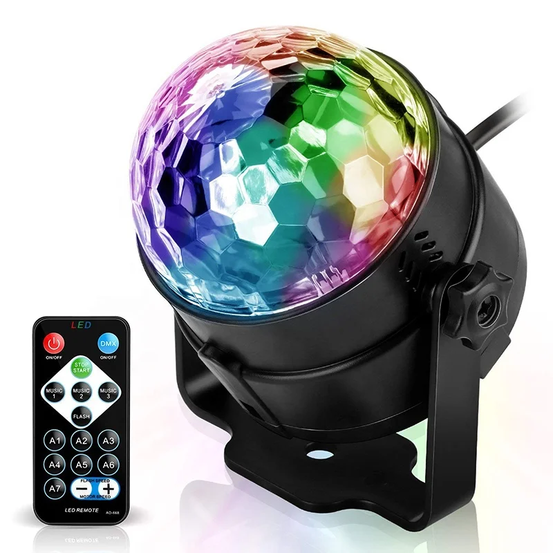 Sound Activated Party Lights With Remote Control Dj Lighting Rbg