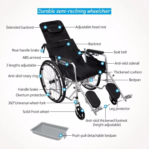 Hj-b587 Rehabilitation Equipment Cheap Wheel Chair Self-locking Brake ...