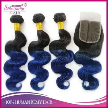2017 Newest Colored Three Tone Hair Weave 3 Bundles Red Brazilian