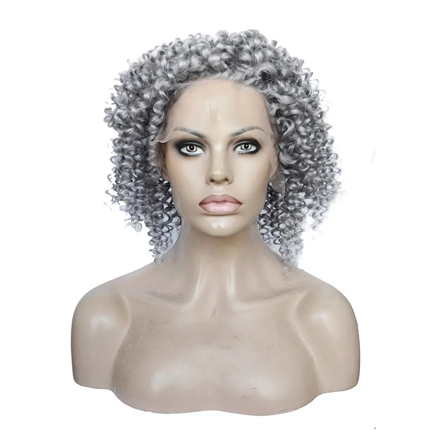 Silver Grey Human Hair Lace Wig,Glueless Full Lace Human Hair Wigs For