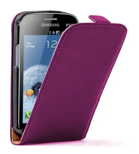 Newest For Samsung Galaxy S Duos 2 GT-S7582 Ultra Slim Leather Flip Case lowest price