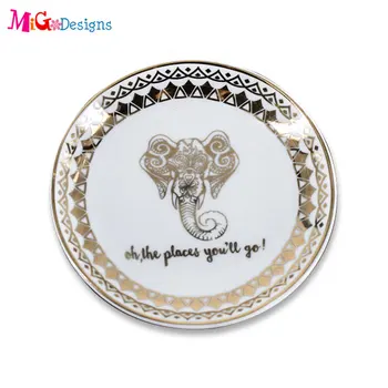 Hewan Gambar Kartun Burung Hantu Keramik Peralatan Makan Piring