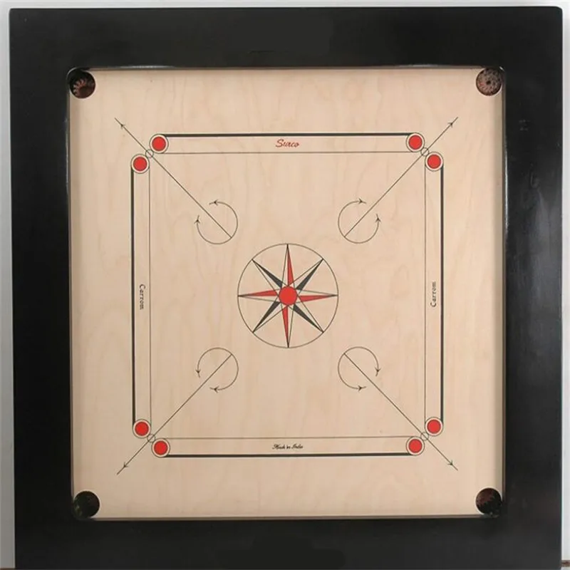 Tournament Plywood Carrom Board Game Set 32 Inches Custom 29"x29" Full