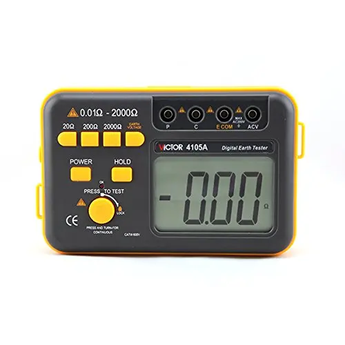 Victor Ground Resistance Earth Resistance Meter VC4105A 20ohm-2000ohm
