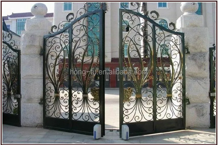 Garden Entrance Luxury Wrought Iron Gate Designs Swing - Buy Wrought