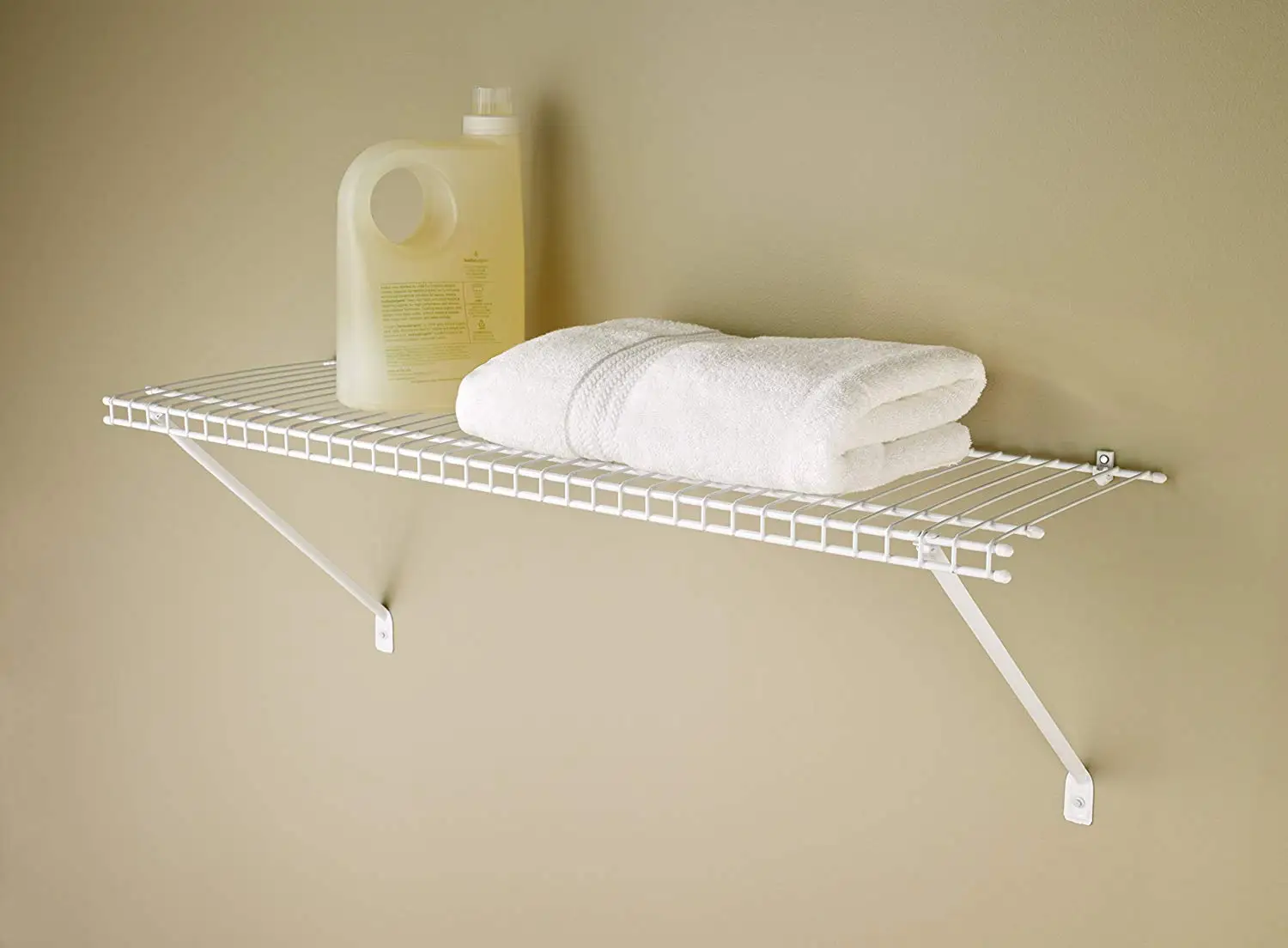 Wall Mounted Wire Shelf Kit,3feet X 12inch,White Buy Wire Shelf