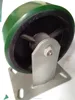 Top Plate Heavy Fixed PU Wheel Industrial Caster