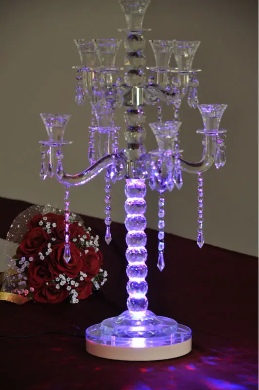 8inch Round Led Rgb Vase Table Center Light Base Buy Led Vase Light