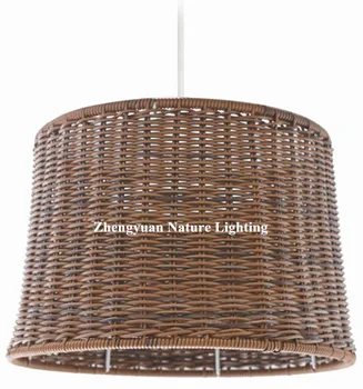 Outdoor Used Pe Rattan Hanging Pendant Light For Garden Pe Rattan Hanging Pendant Outdoor Light