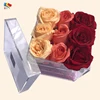 transparent sculptures perspex rose boxes acrylic boxes to flowers