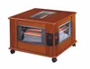 2018 hot selling wooden quartz heater five faces big size