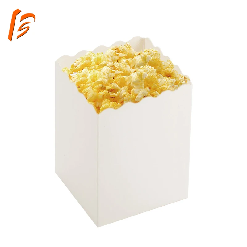 Mini White Blank Open Top Popcorn Box - Buy Popcorn Box,Mini White ...