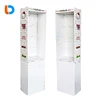 Supermarket Promotion small Corrugated Free Standing Hanging Pegs Floor Hook Display Units for Earbuds