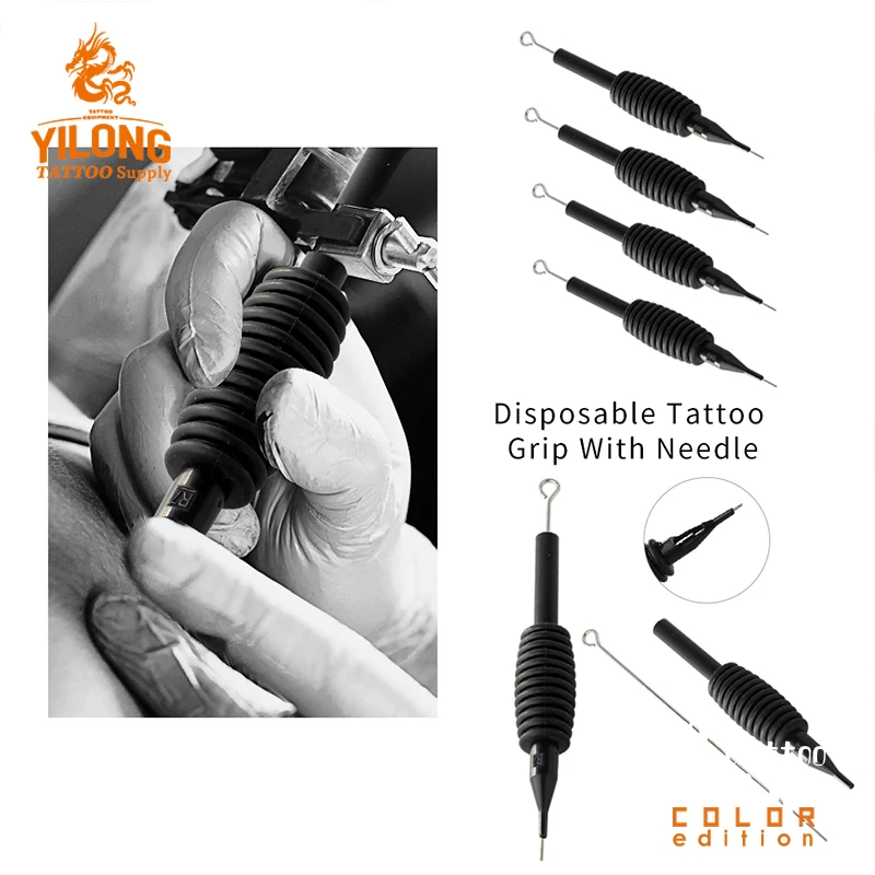 Yilong Professional Disposable Tattoo Grip With Needle For Tattoo