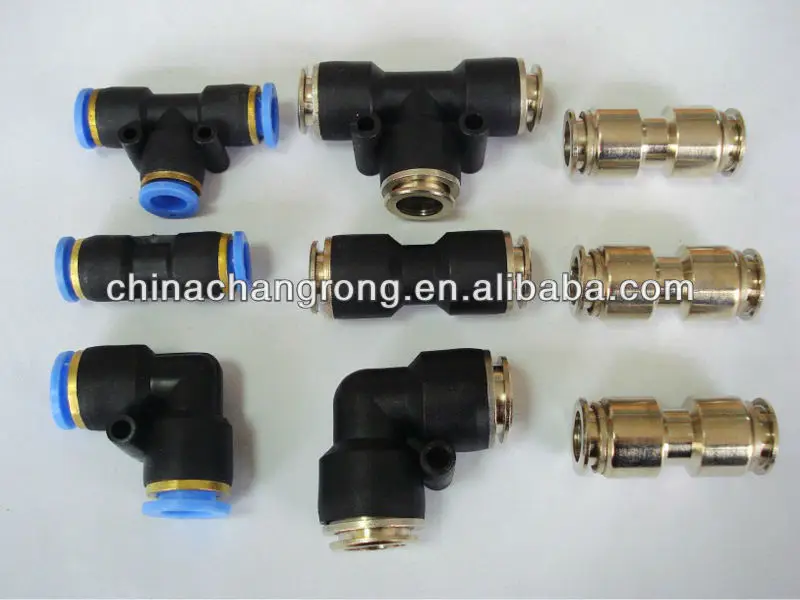 pneumatic push in fitting quick connect pipe fittings quick connect air fittings fast fittings