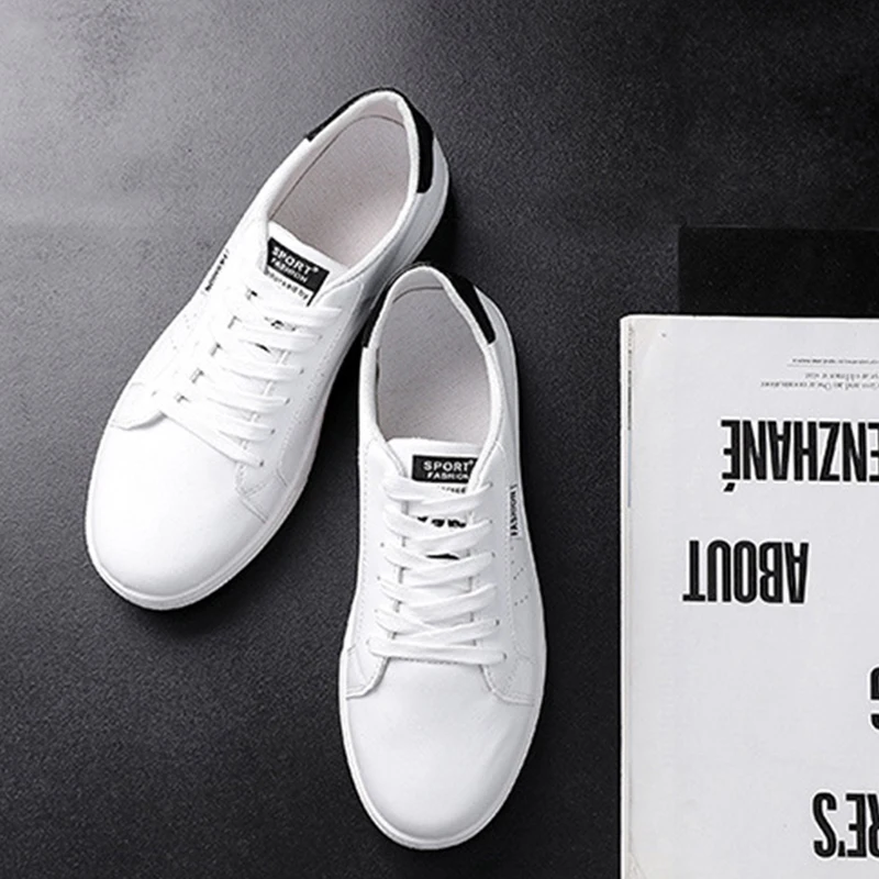 New Design Fashion Mens White Casual Safety Pu And Rubber Shoes - Buy ...