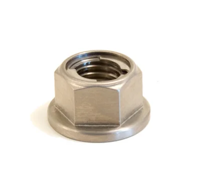 100 M8-1.25 Metric Hex Flange All Metal Lock Nut Class 10 DIN 6927 Zinc Plate