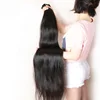 32 34 36 38 40 Inch Raw Indian Straight Hair Weave , Peruvian 100% Human Hair Extensions, Bundles Xuchang Long Natural Hair