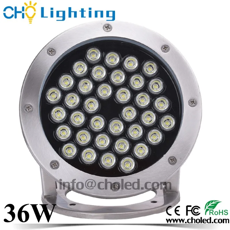 Stainless Steel 304 Ip68 Waterproof 110v 120v Cool White 36w Led
