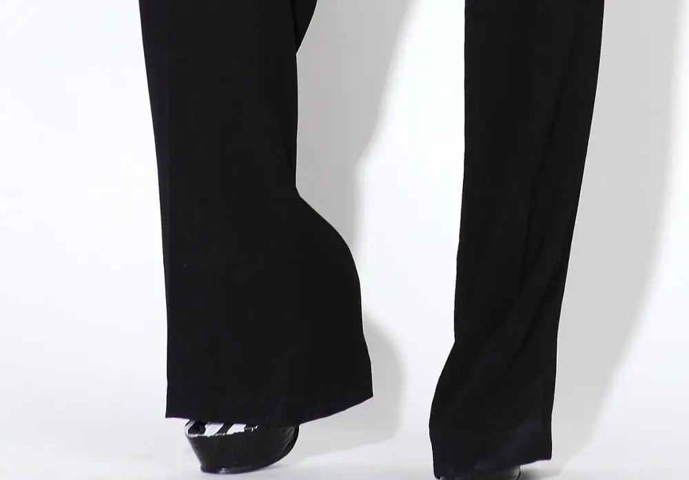 Formal Black Long Loose Lady Dress Pants Office Fashion Suit Pant For ...