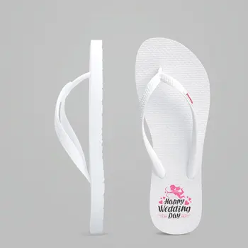 plain white flip flops