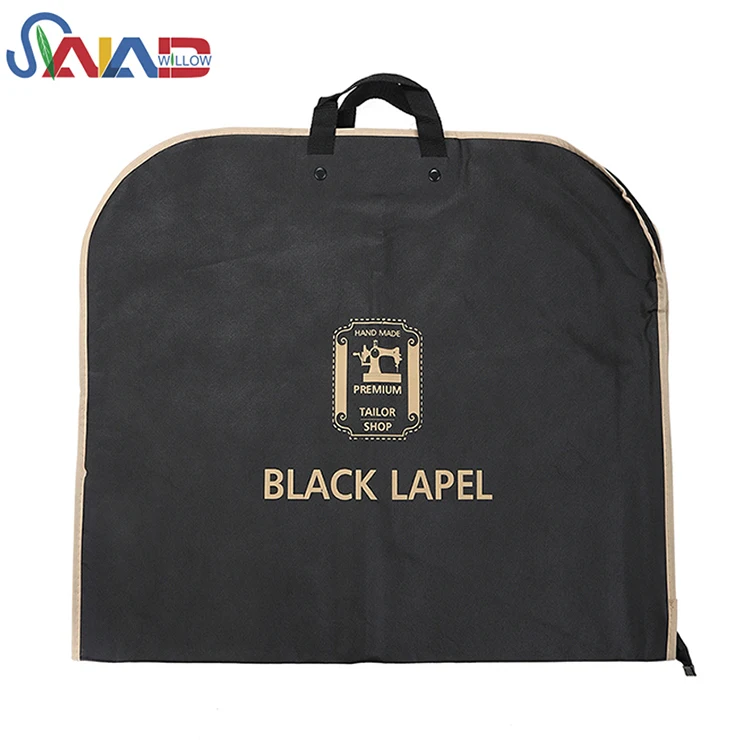 Wholesale Supply printing clothes cover custom folding garment suit bag