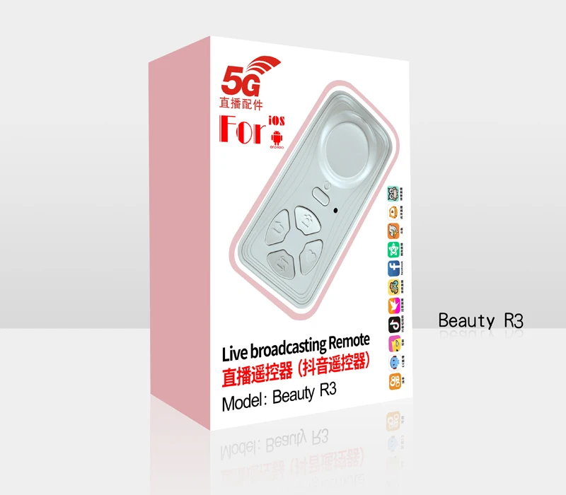 Beauty R1 wireless remote control selfie time, mobile controller for 5g ...
