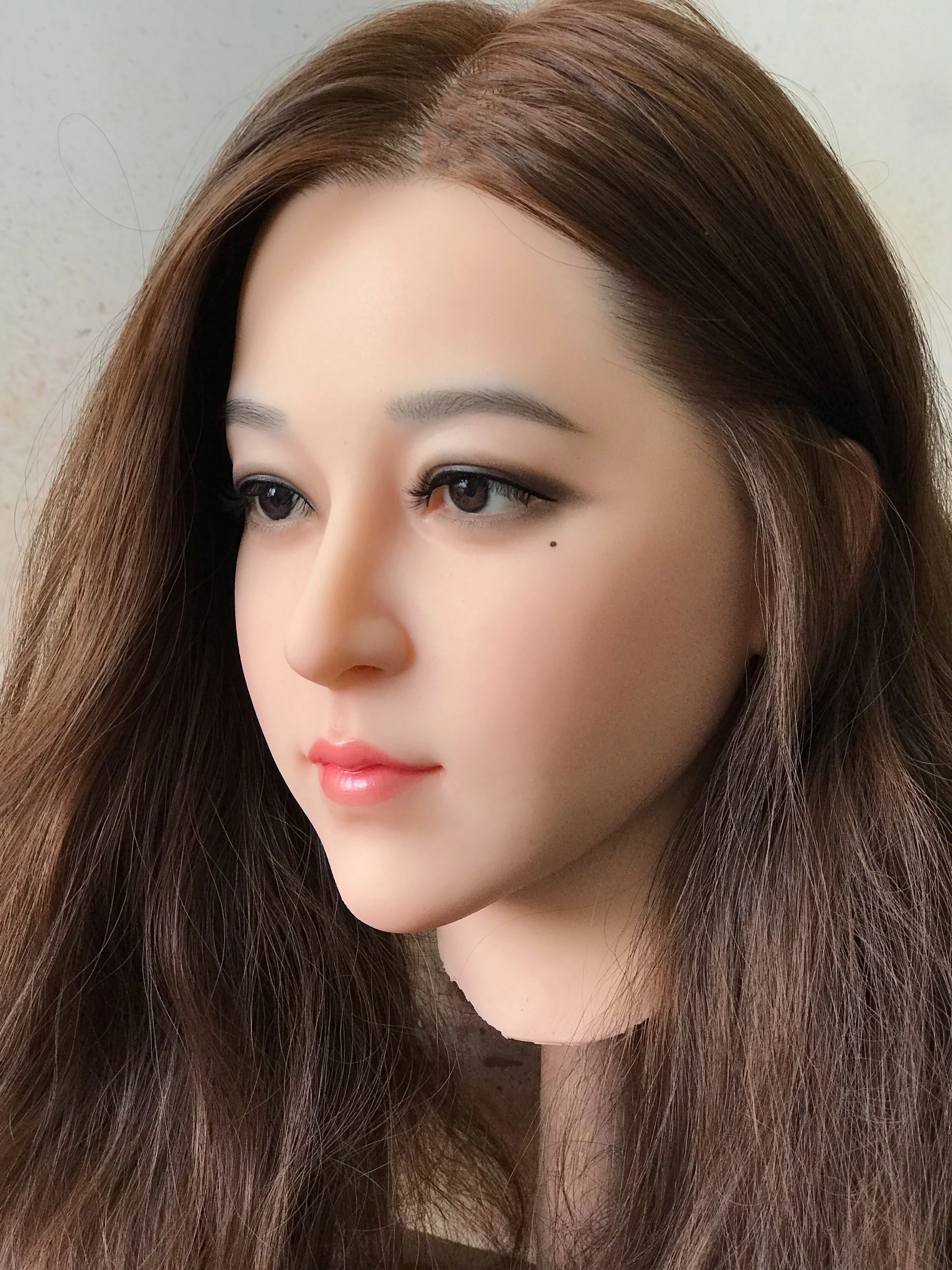 Realistic Sculpture Life Size Handmade Crafts Vivid Asian Pretty Girl Female Toy Statue Of