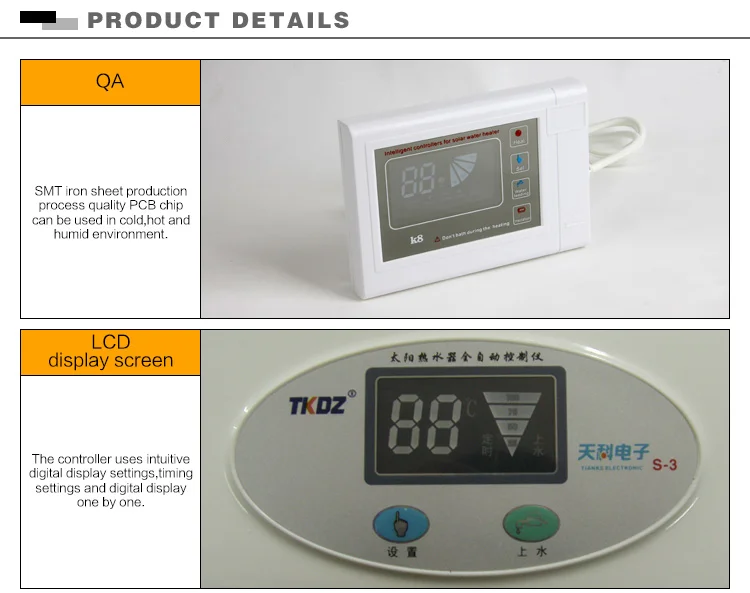 Top Level Digital Controllers Vacuum Heaters Temperature Solar Water