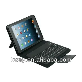 For Ipad Mini Bluetooth Keyboard With Folio Leather Case