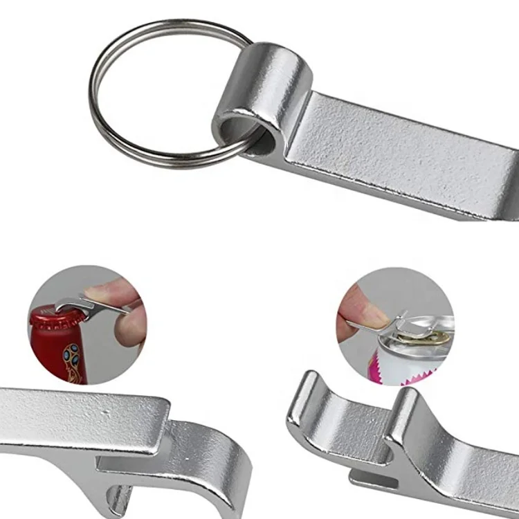 Classic Metal Bottle Opener Keychain,Aluminum Bottle / Can Opener Key