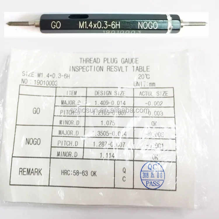 With Certificate Data Made Of Skd11 Material Thread Plug Gauge Buy