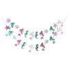 Mermaid Banner Garland Party Supplies for Kid Birthday Party Decoration