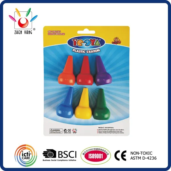 Hat Shaped Plastic Crayon In Blister Pack.jpg
