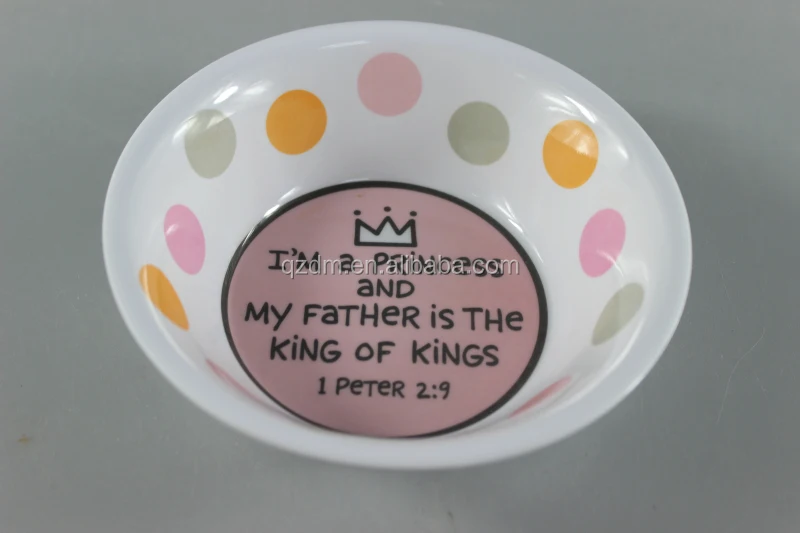 100% baby health Kid heat plastic bowl