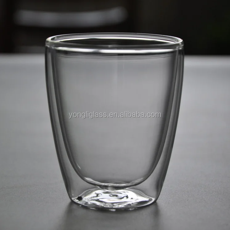 Factory price high quality mini glass beer mug, double wall glass cups pyrex mugs, borosilicate glass double wall thermos cup