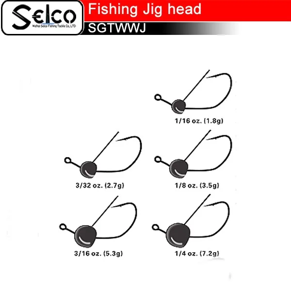 5 Different Weights Tungsten Fishing Jig Head With Marukyo Hook Buy