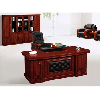 Classic Wooden Office Desk Hdf Board L Shape Target Desk With Side