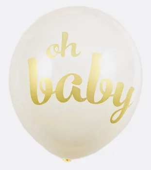oh baby balloon banner