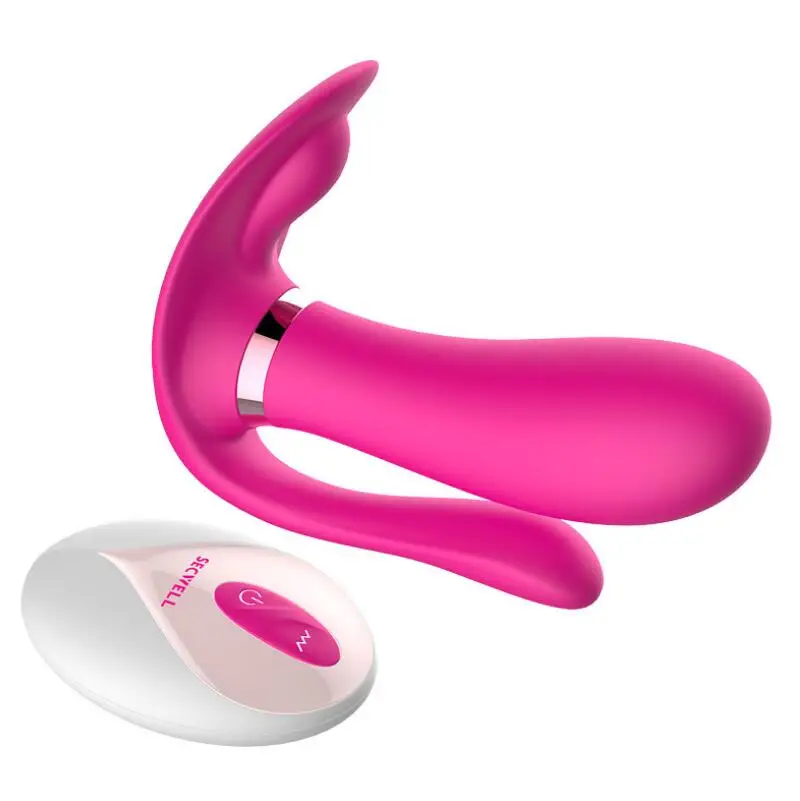 New Wireless Remote Control Butterfly Vibrators Heating Strapless Strap On Dildo Vibrating