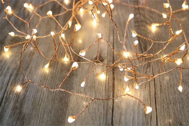 3m 6m 10m Led Cluster String Lights Branch Tree Outdoor Copper Wire ...