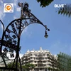 nice design house street landscape ornamental wrought iron lamp posts ILL-028