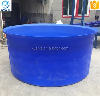 Round Open Top 1000 Gallon Poly Water Stock Tanks With High Performance ...