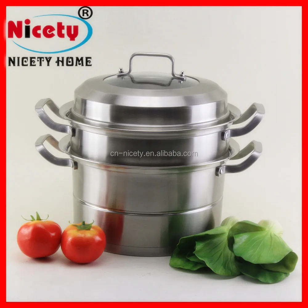Stainless Steel Hot Pot Cookware Set Stock Pot With Double Bottom