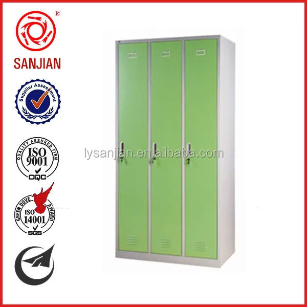 Three Door Cheap Bedroom Steel Metal Almirah 3 Door Walmart