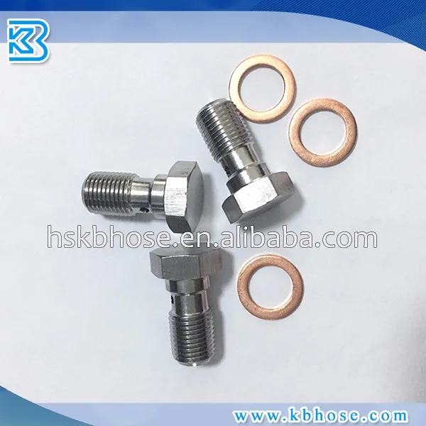 An3 Head M10*1 M10*1.25 Stainless / Steel / Aluminum Banjo Spherical