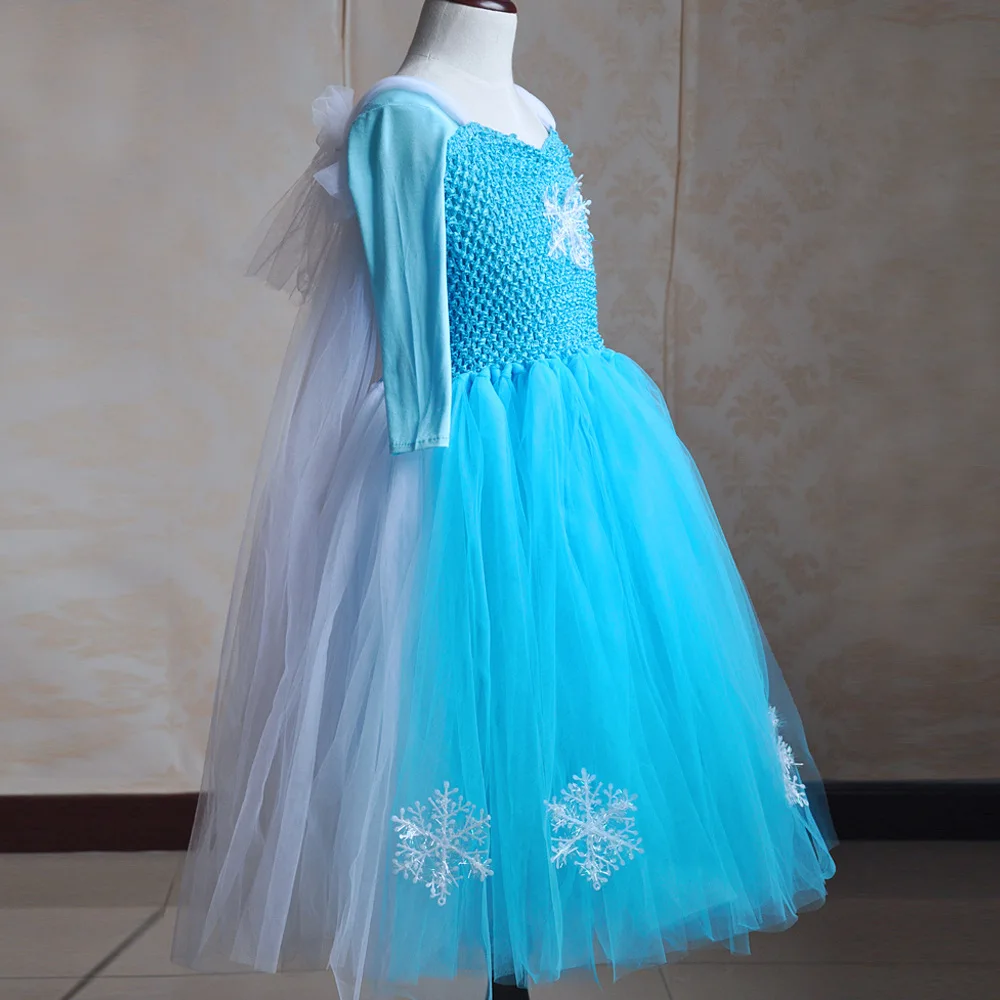 Elsa Congelés Princesse Enfants Costume Modal Manches Longues Tutu Robe De Fille De Fleur Buy Elsacostume Pour Enfantsrobe De Fille De Fleur
