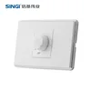 Newest series 118mm white switches smart home fan wall speed control switch