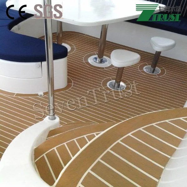 Pvc Synthetic Wood Teak Boat Marine Waterproof Flooring Decking Buy