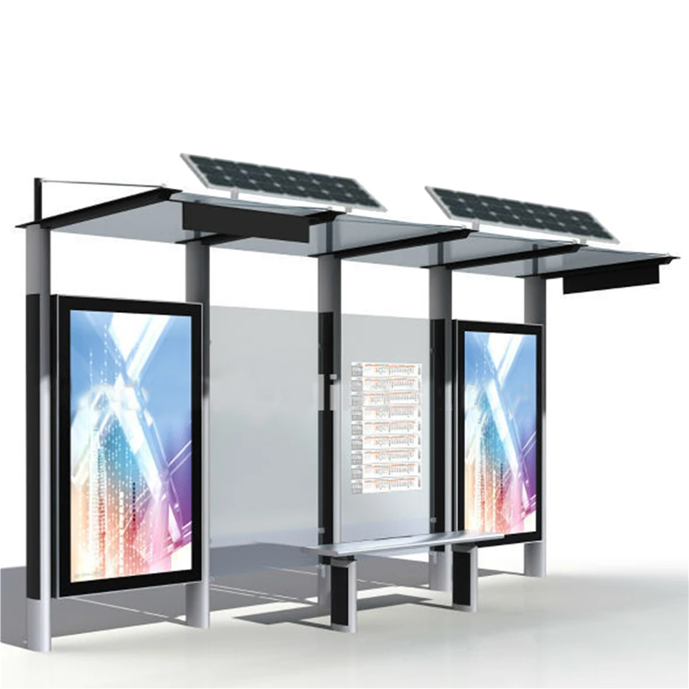 product-YEROO-Bus Stop Shelter Furniture with Led Sign-img-3